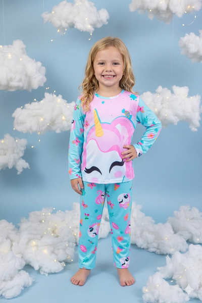 Pijama Manga Longa Unicórnio 